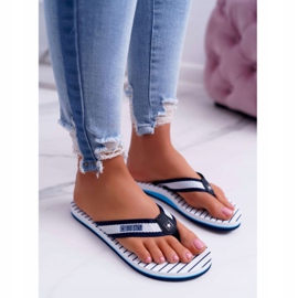 Dámské pantofle Žabky Big Star Navy Blue DD274A250 námořnická modř 1