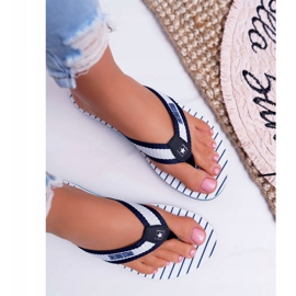 Dámské pantofle Žabky Big Star Navy Blue DD274A250 námořnická modř 2