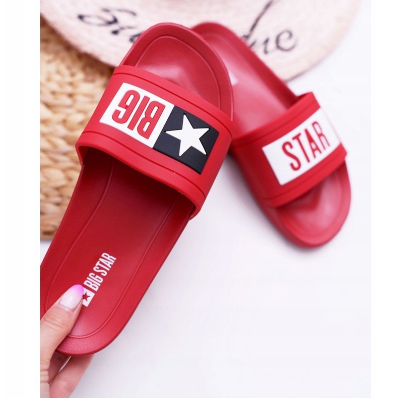 Dámské pantofle Big Star Red DD274A267 červené 1 Dámské pantofle Big Star Red DD274A267 červené 1