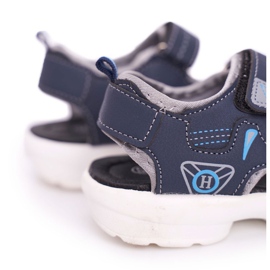FRROCK Dětské dětské sandály se suchým zipem Navy Blue Pelgro námořnická modř 1