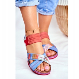 Dámské sandály Maciejka Multicolor 03375 Leather vícebarevný 2