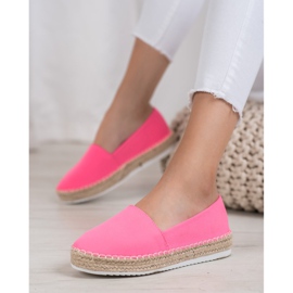 Small Swan Textilní espadrilky růžový 2
