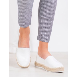 Small Swan Textilní espadrilky bílý 2