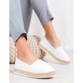 Small Swan Textilní espadrilky bílý 3