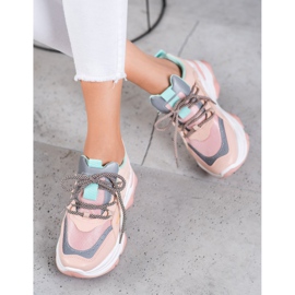 Small Swan Sportovní tenisky růžový 1 Small Swan Sportovní tenisky růžový 1