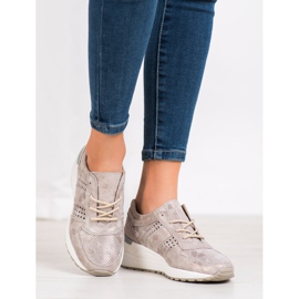 Filippo Kožené klínové tenisky žlutá 1