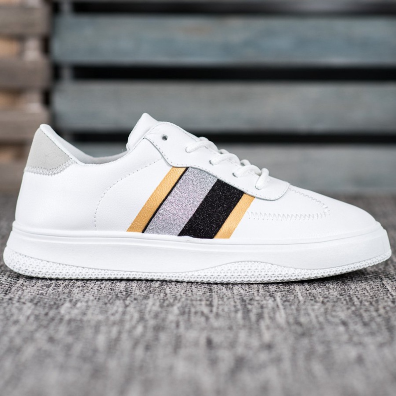 Small Swan Módní sportovní obuv bílý 2