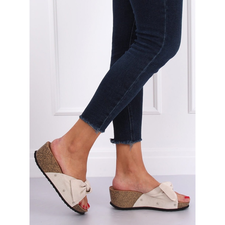 Béžové pantofle 7862-KL Béžové béžový 1