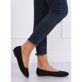 Měkké černé dámské balerínky NK17P Black černá 2 Měkké černé dámské balerínky NK17P Black černá 2