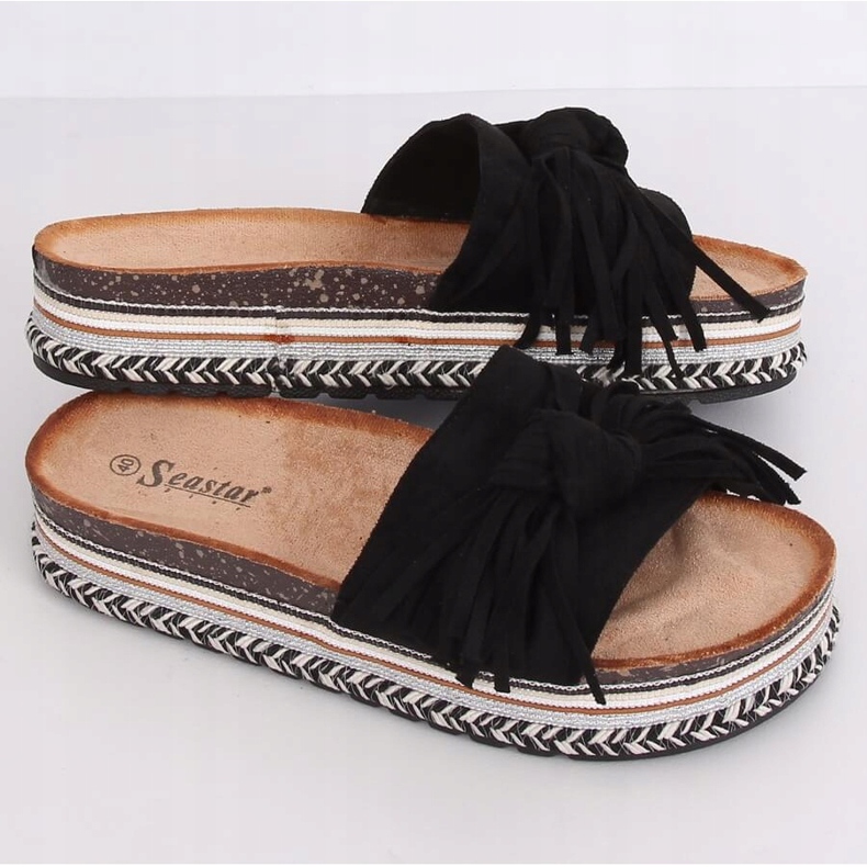 Černé dámské pantofle Boho CK138P Black černý 1