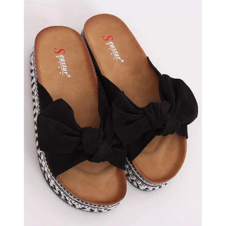 Černé dámské černé pantofle LK29P Black černý 1