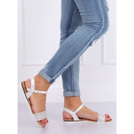 Stříbrné dámské sandály HT-69 Silver šedá 2