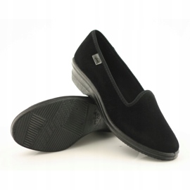 Černé tenisky na klínku Befado 262D008 černá 5 Černé tenisky na klínku Befado 262D008 černá 5