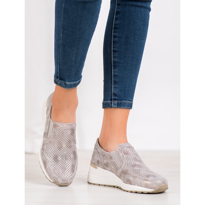 Filippo Prolamované kožené slipy hnědý žlutá 2