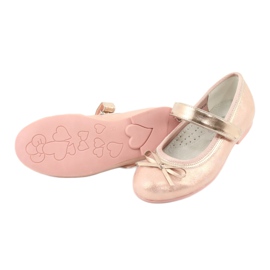 Baletky Golden Rose s mašlí American Club GC03 / 20 růžový žluť 4