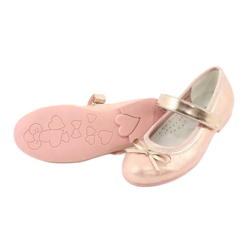 Baletky Golden Rose s mašlí American Club GC03 / 20 růžový žluť 4