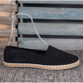 MCKEYLOR Aztécké espadrilky s aztéckými vzory černý 2