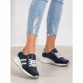 Filippo Kožené sportovní boty námořnická modrá vícebarevný 1