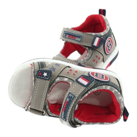 American Club Sandály chlapci šedá 4