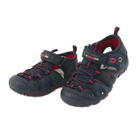 American Club Boys Sandals Leather Insert DR08/20 Navy Blue Sumpcro modrý 1