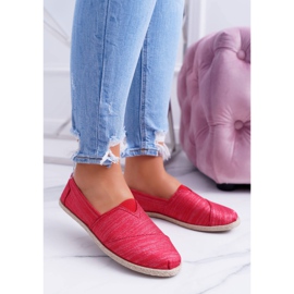 NEWS Dámské červené třpytivé espadrilky od Emmera červený 1