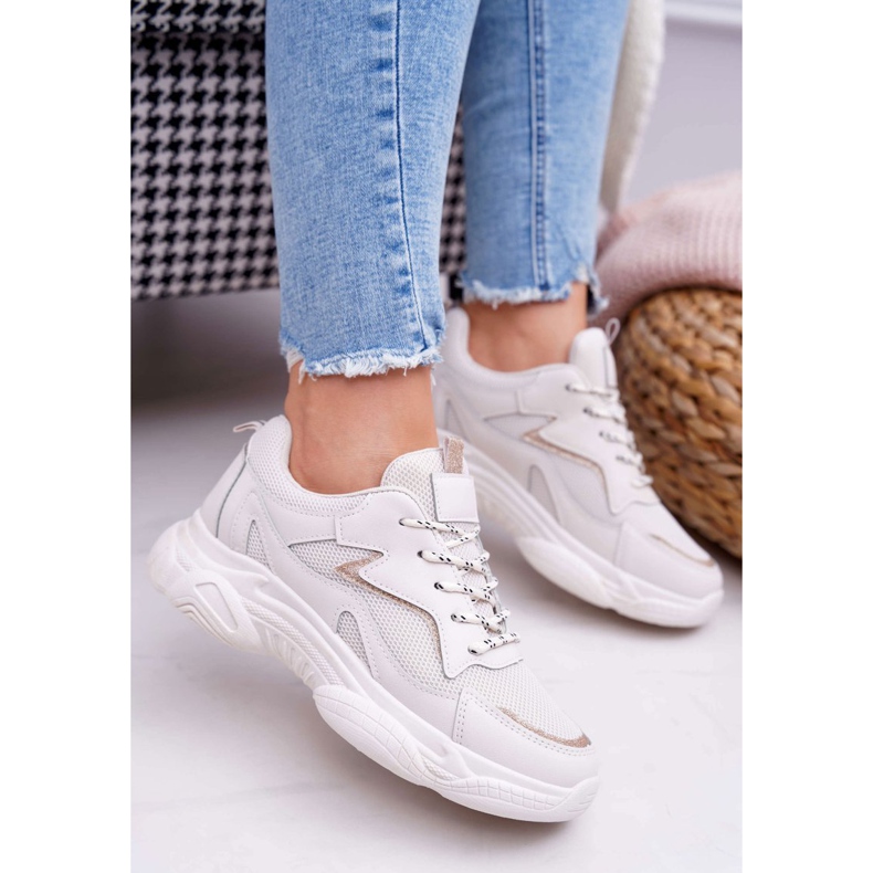 BUGO Dámské sportovní boty béžové třpytky Winchester béžový 1