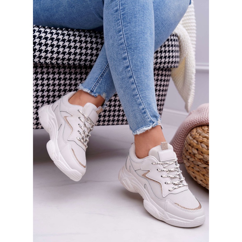 BUGO Dámské sportovní boty béžové třpytky Winchester béžový 2