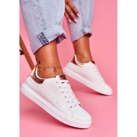 SEA Dámské sportovní boty v bílé barvě s podpatkem Champagne Milly bílý růžový 1