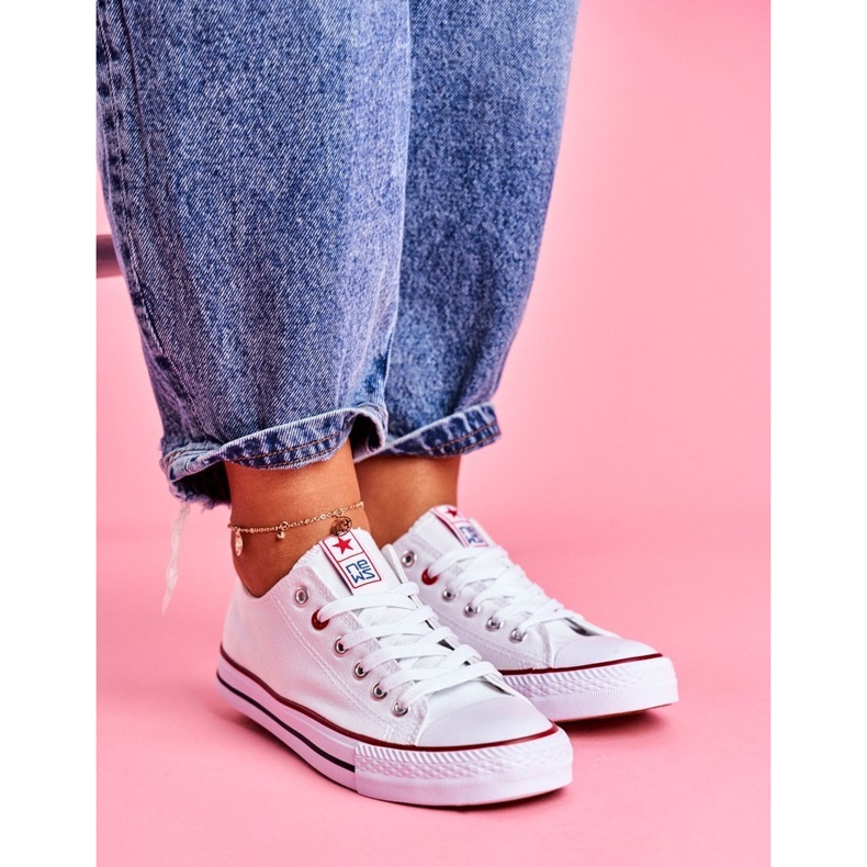 Dámské bílé tenisky Flamenco bílý 2