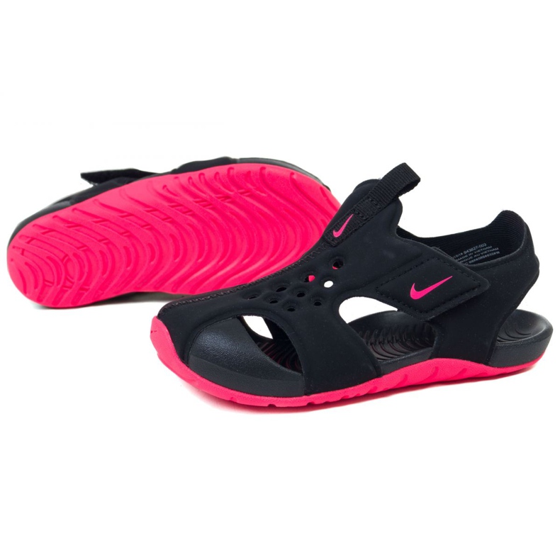 Boty Nike Sunray Protect 2 Jr 943827-003 černá růžový 1 Boty Nike Sunray Protect 2 Jr 943827-003 černá růžový 1