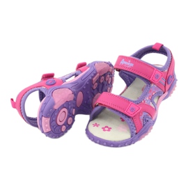 Dívčí sandály American Club HL17 / 19 fialový 3