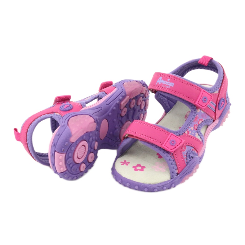 Dívčí sandály American Club HL17 / 19 fialový 3