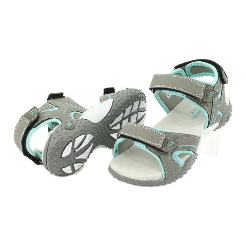 American Club Sportovní sandály Great Leather Insert RL26/20 šedá 3