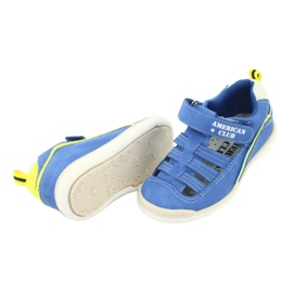 American Club Boys Sandals Leather Insert GC12/20 Blue modrý 4