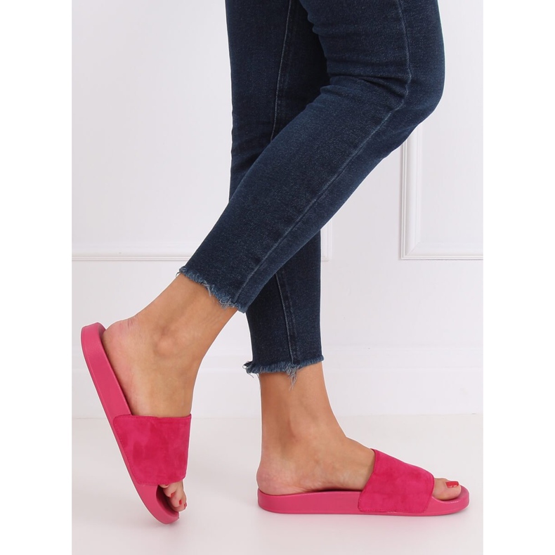 Jednoduché fuchsiové pantofle CK98 Fuchsia růžový 1