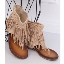 Béžové žabky se svrškem NS129P Béžové béžový 1 Béžové žabky se svrškem NS129P Béžové béžový 1