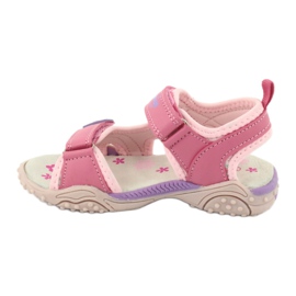 Dívčí sandály American Club HL17 / 19 fialový růžový 1