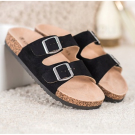 Pantofle VINCEZA se sponou černá 2