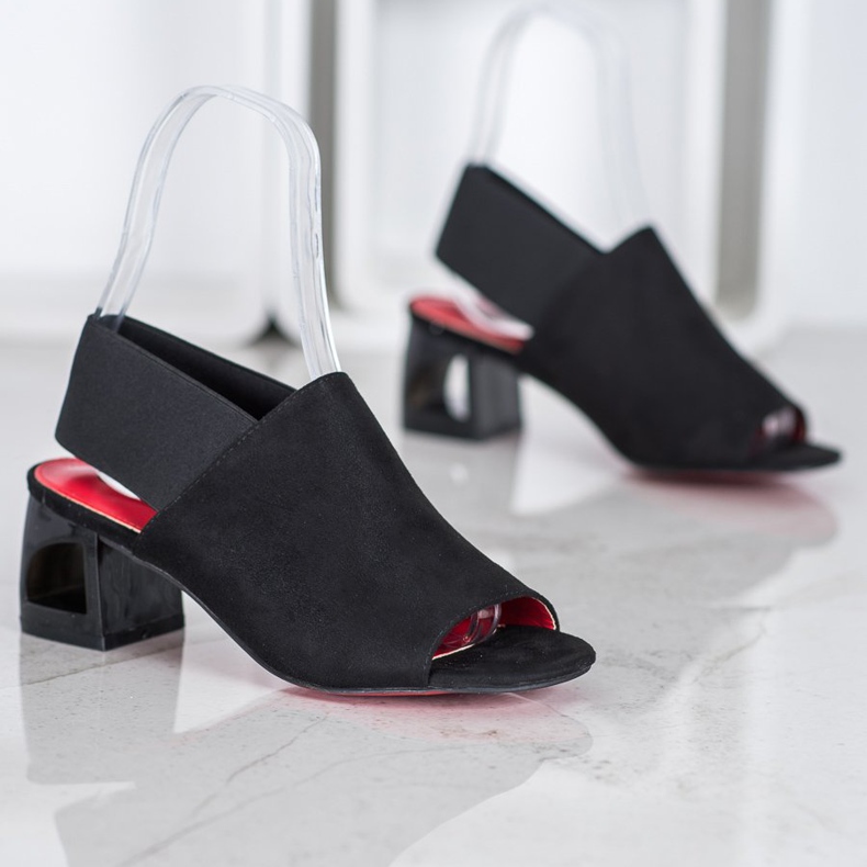 Goodin Nazouvací boty na sloupku černá 1