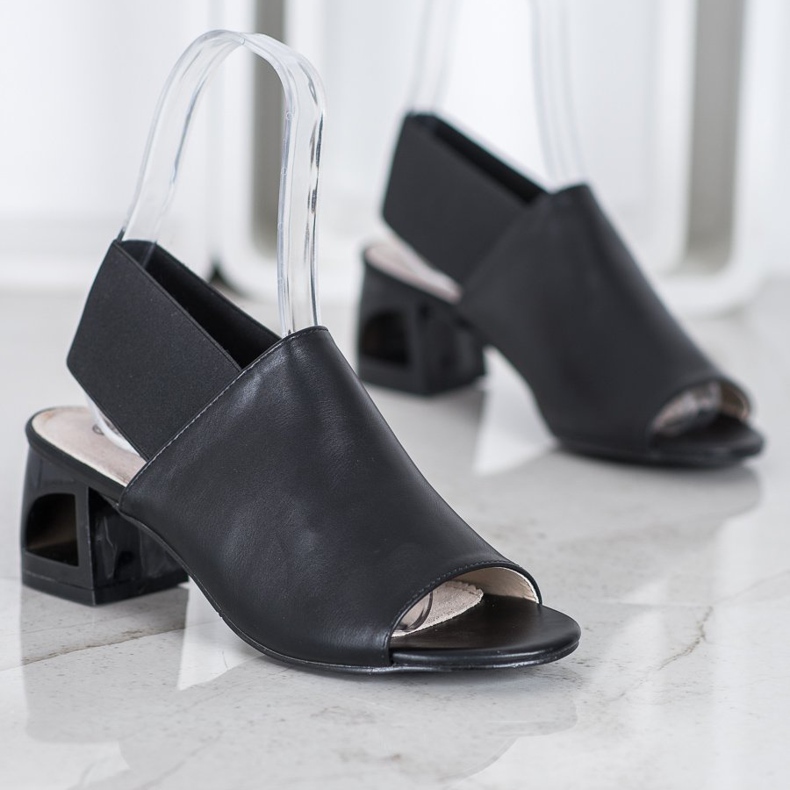 Goodin Nazouvací boty na sloupku černá 1