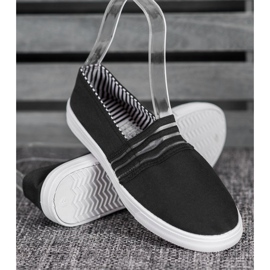 SHELOVET Pohodlné nazouvací tenisky černá 2