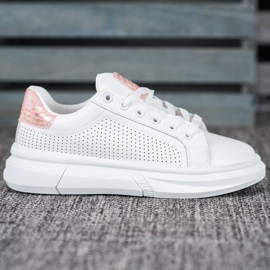 SHELOVET Bílé sportovní boty bílý 1