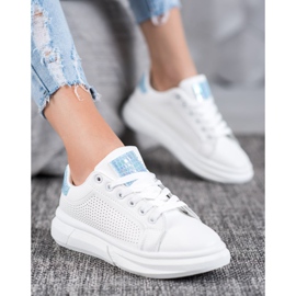 SHELOVET Bílé sportovní boty bílý 2