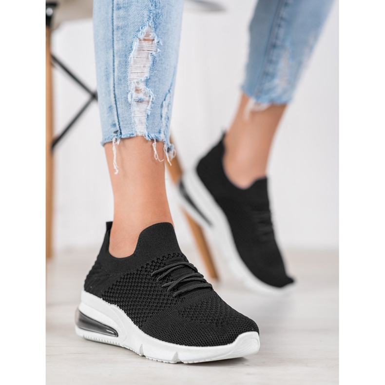 Sweet Shoes Textilní sportovní obuv černá 2