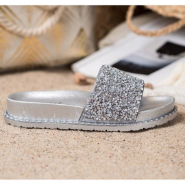 Pantofle na platformě VINCEZA šedá 2