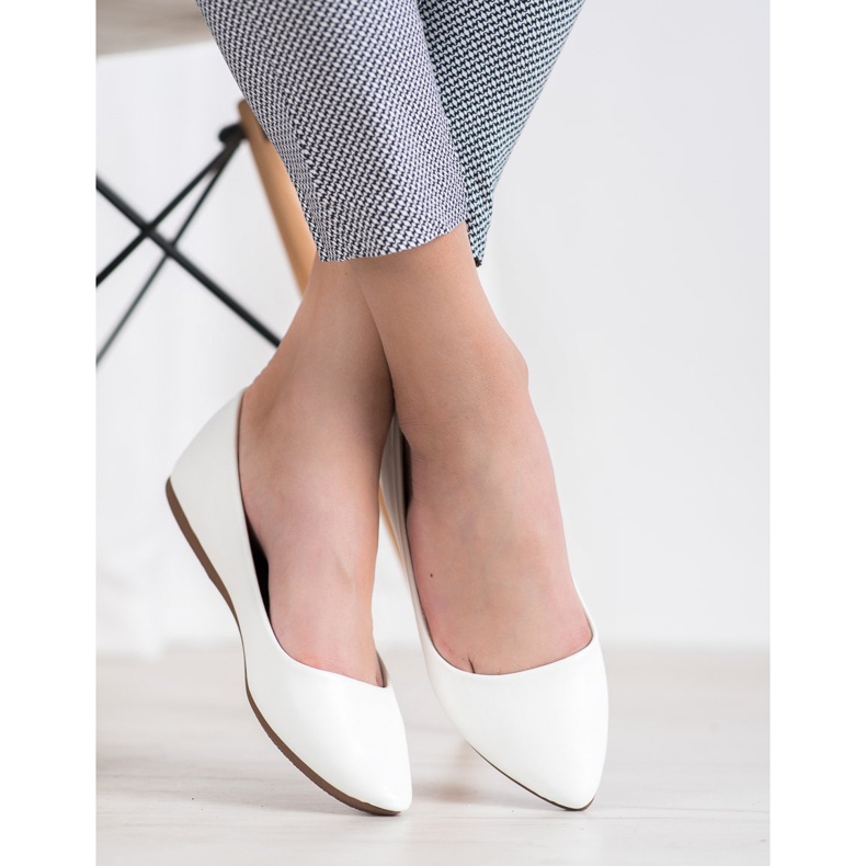 Seastar Bílé balerínky z eko kůže bílý 1