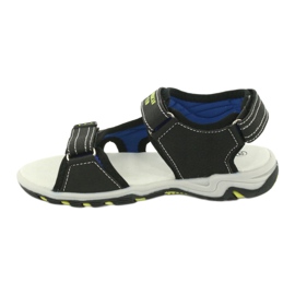 American Club Boys 'Sports Sandals Leather Insert RL30/20 Black černý 1
