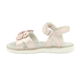 Růžové sandály s perleťovými flitry American Club XD10/20 růžový 1