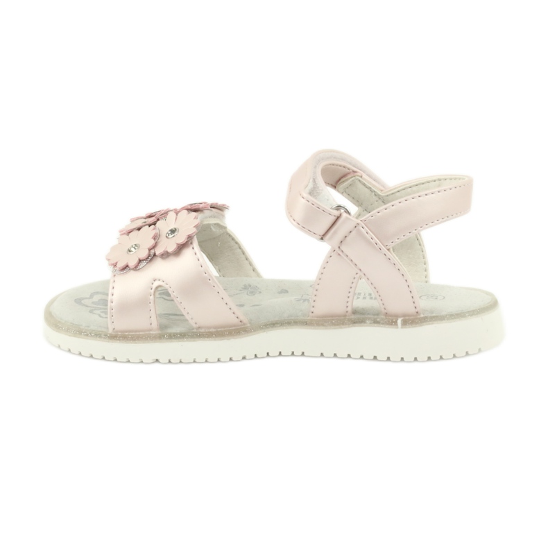 Růžové sandály s perleťovými flitry American Club XD10/20 růžový 1