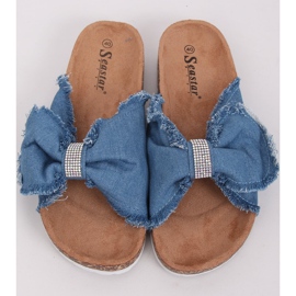 Plátěné pantofle na korku BG60P Light Blue modrý 1 Plátěné pantofle na korku BG60P Light Blue modrý 1